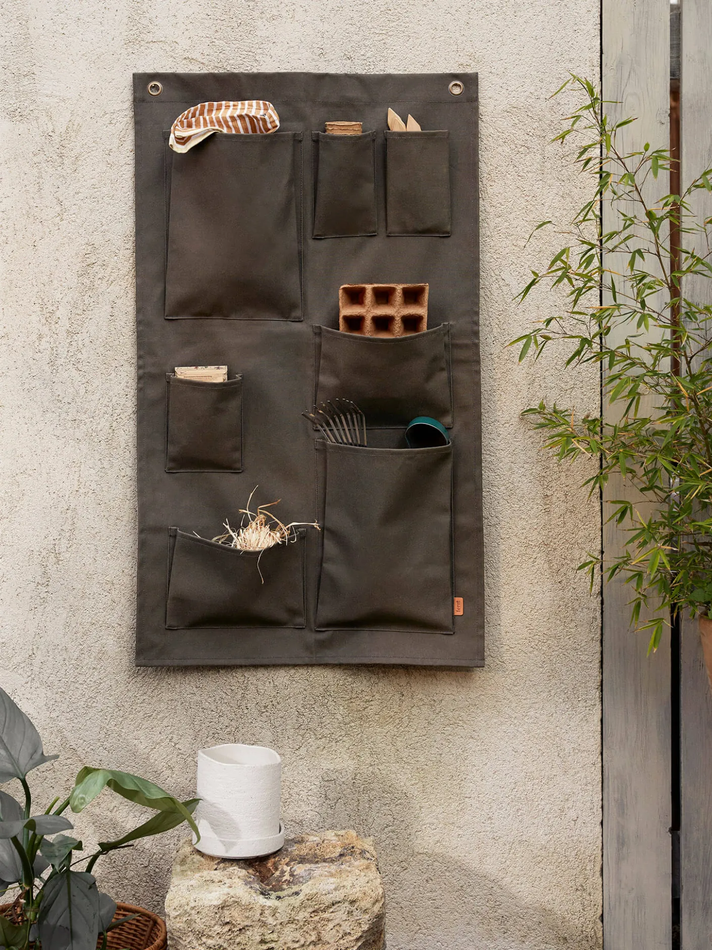 Bark Garden Wall Storage