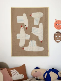 Bird Quilted Blanket