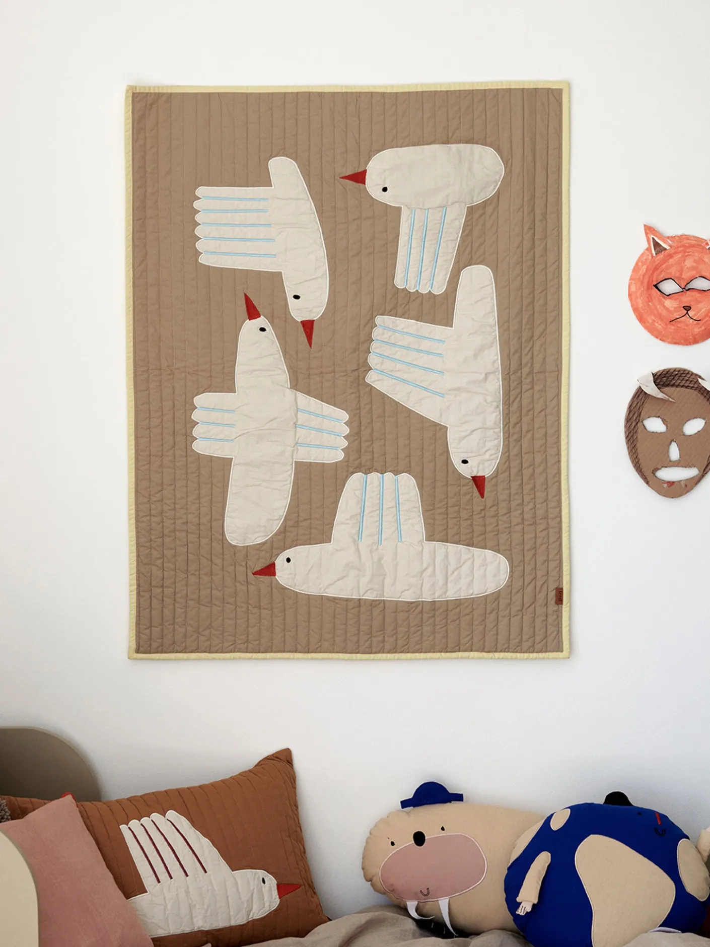 Bird Quilted Blanket