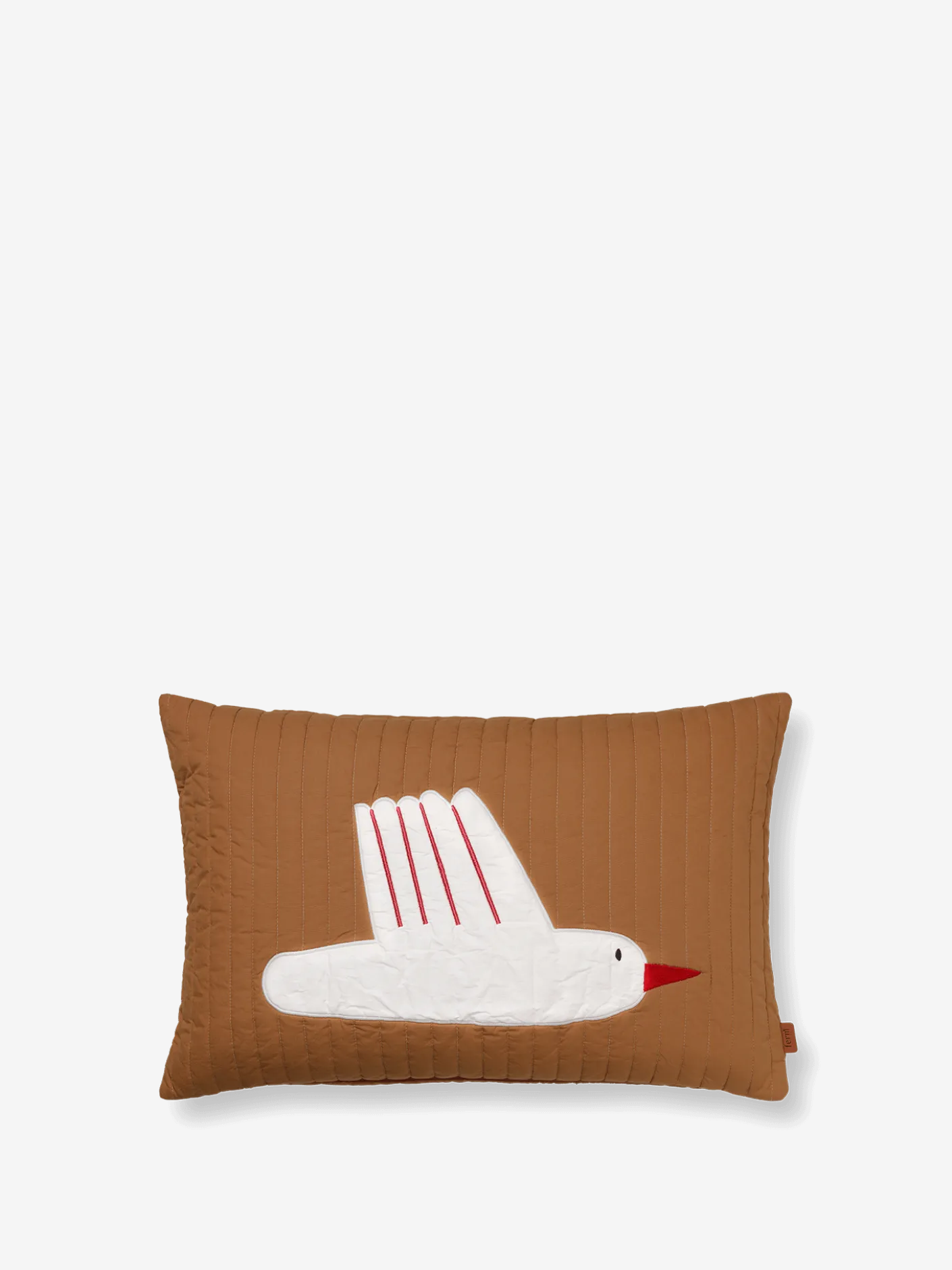 Bird Quilted Cushion Cover