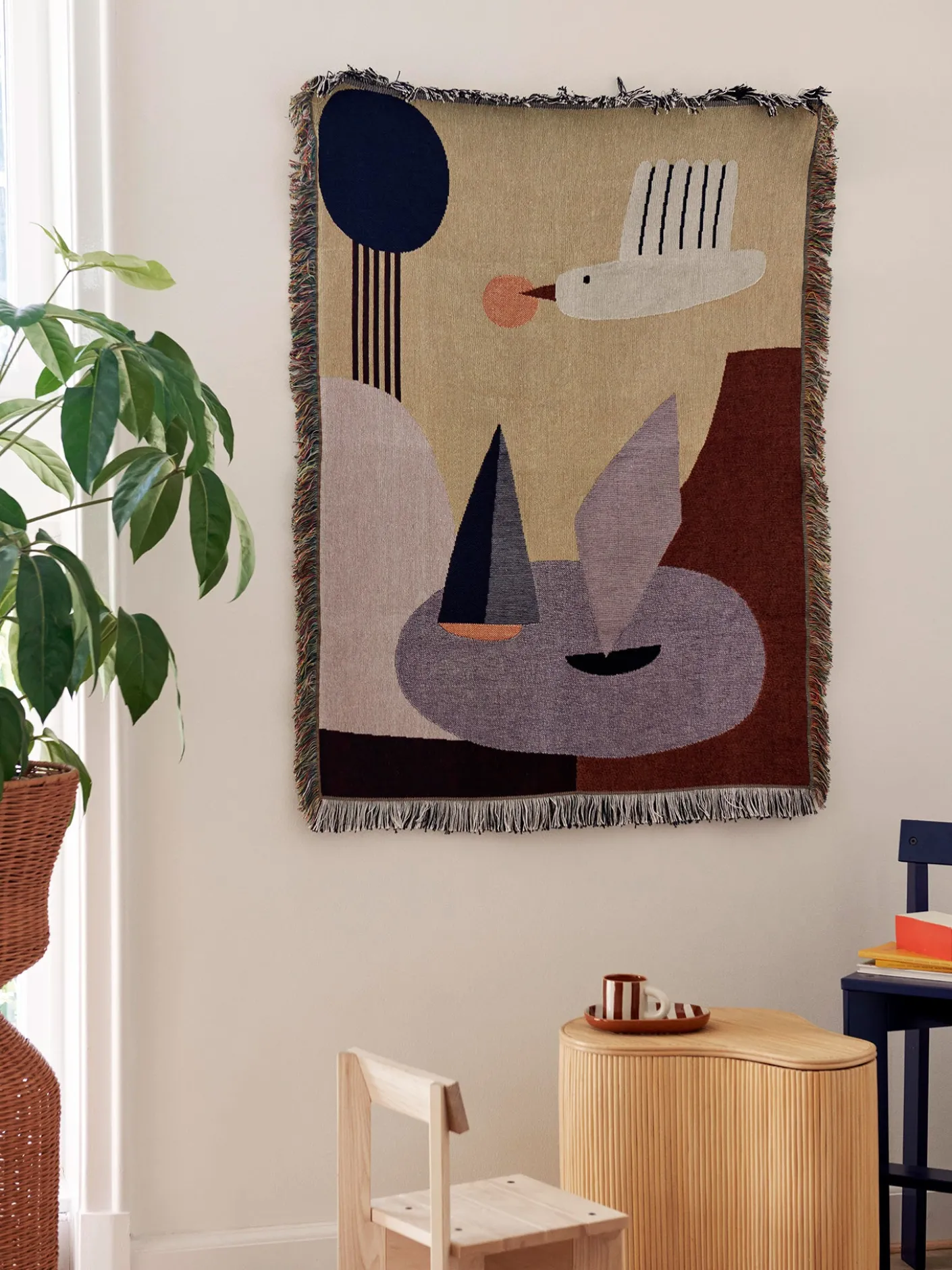 Bird Tapestry Blanket