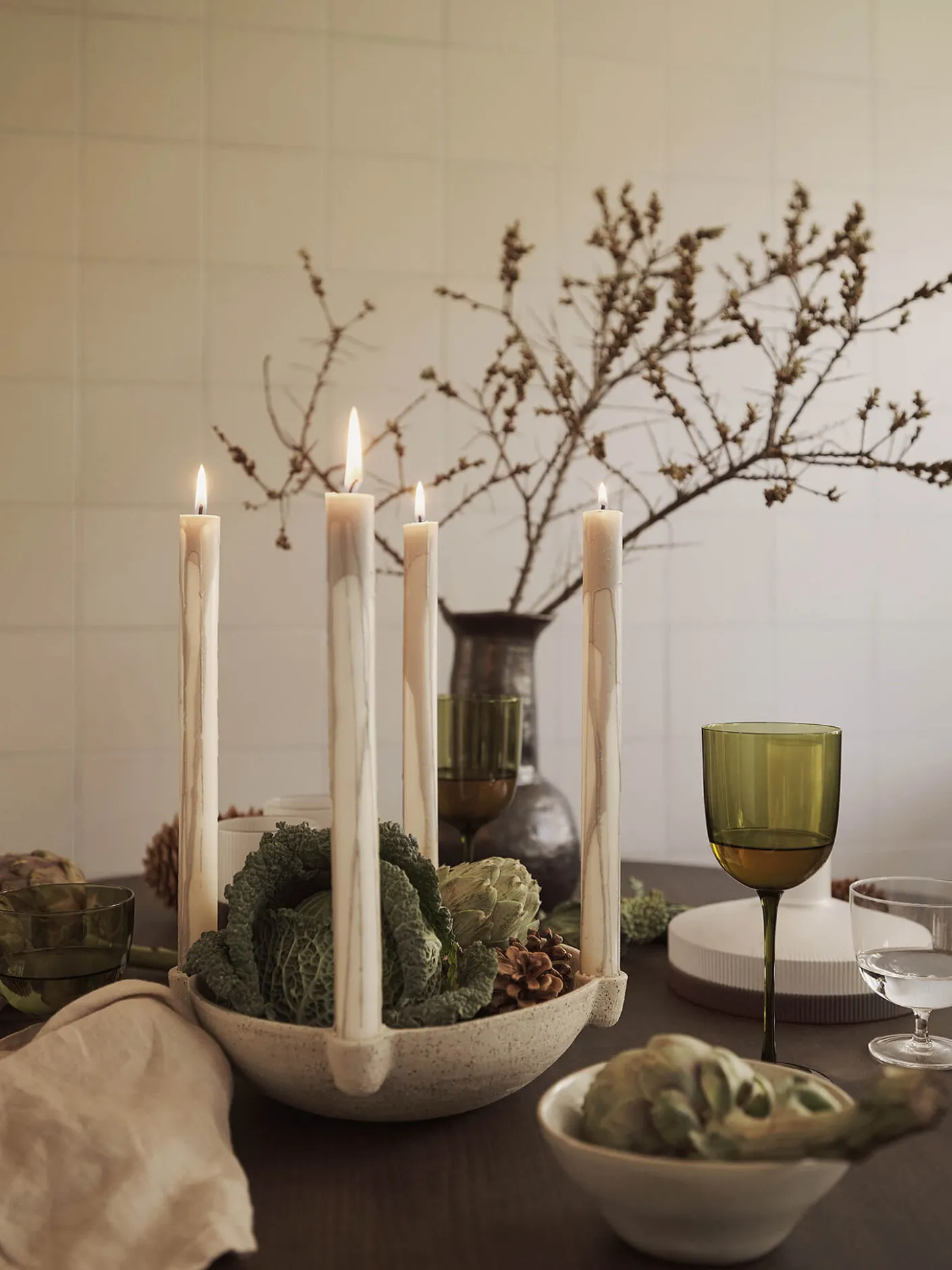 Bowl Candle Holder - Large - Ceramic