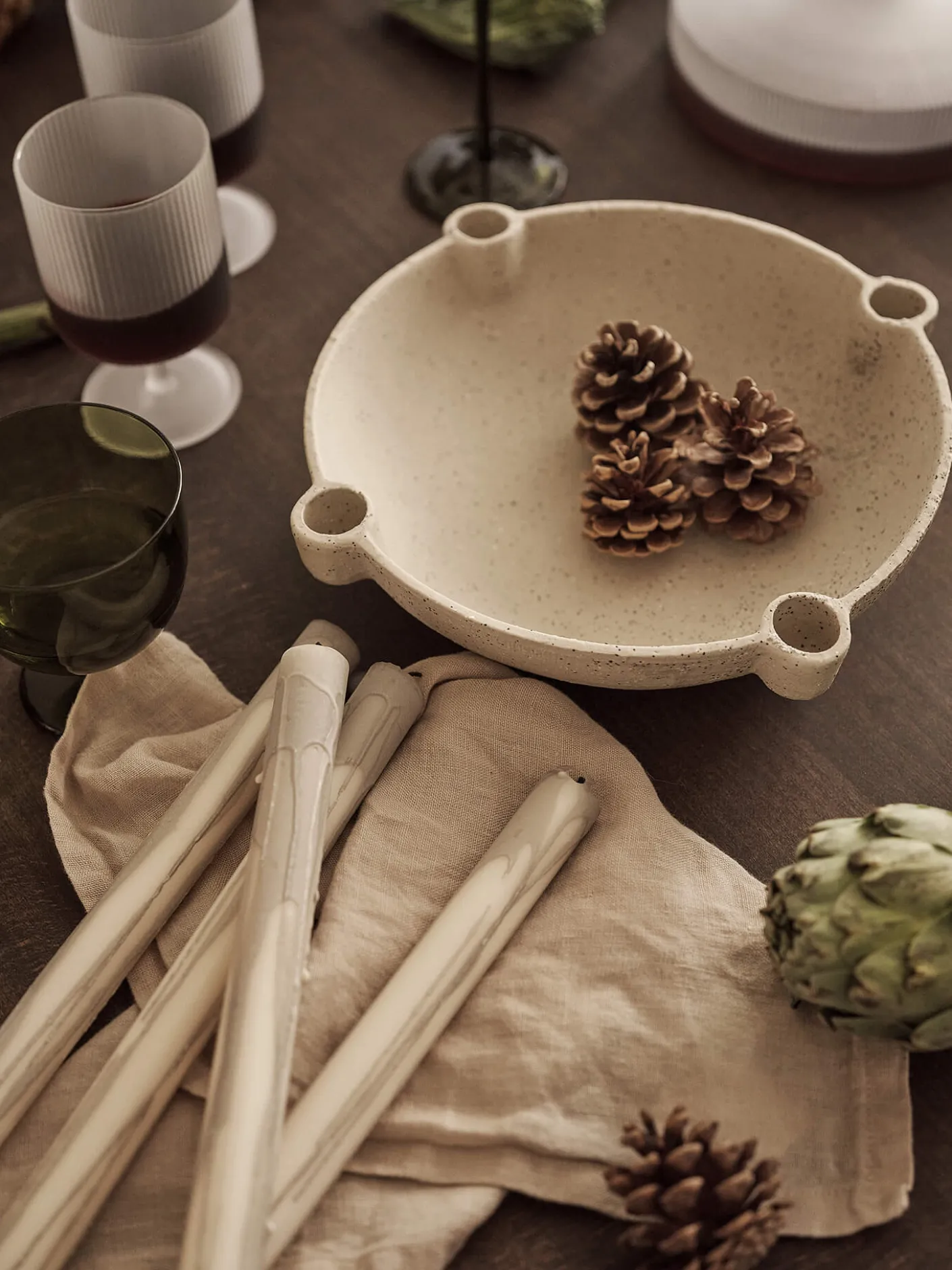Bowl Candle Holder - Large - Ceramic