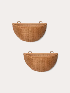 Braided Wall Pockets - Set of 2