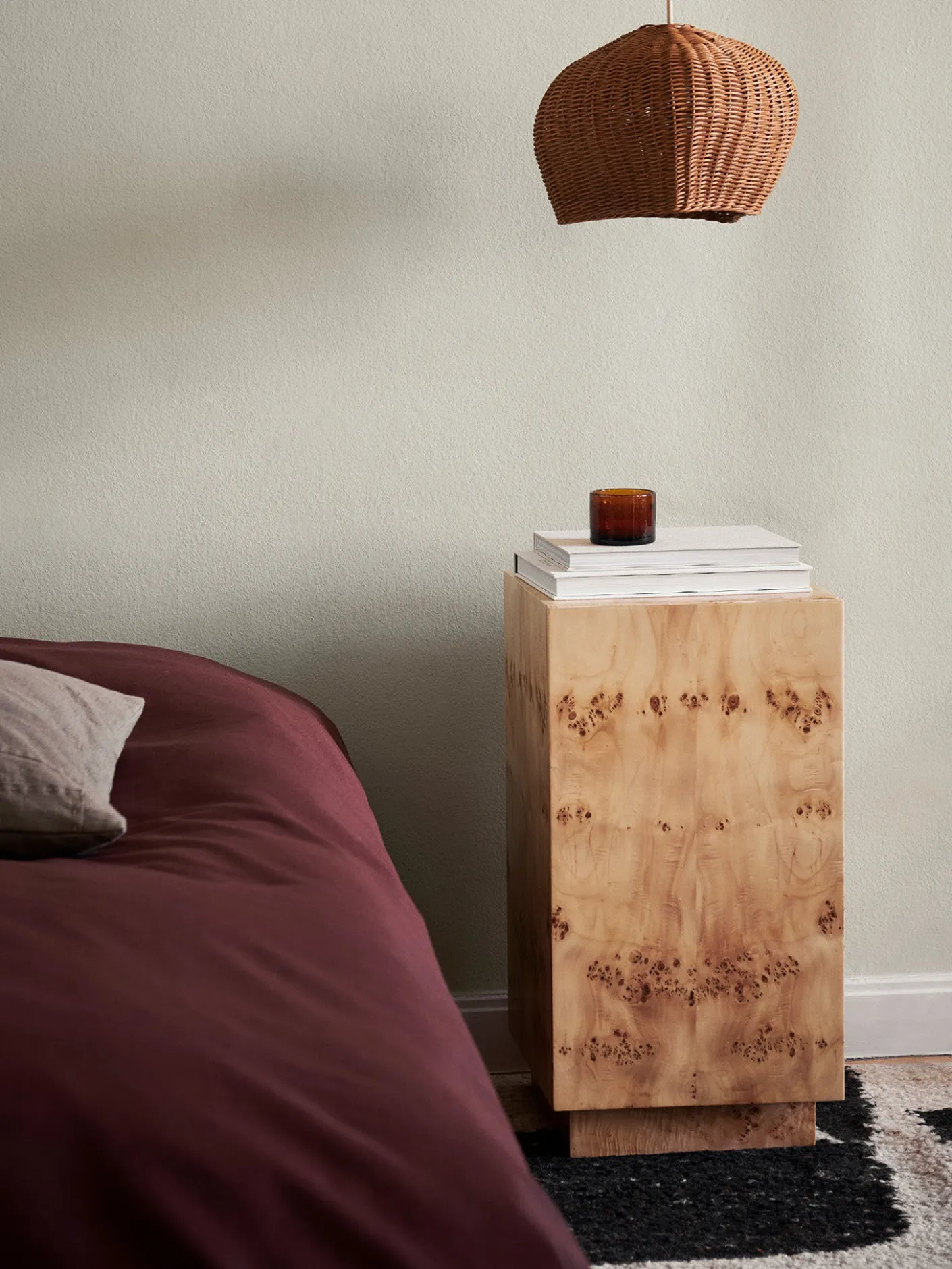 Burl Side Table