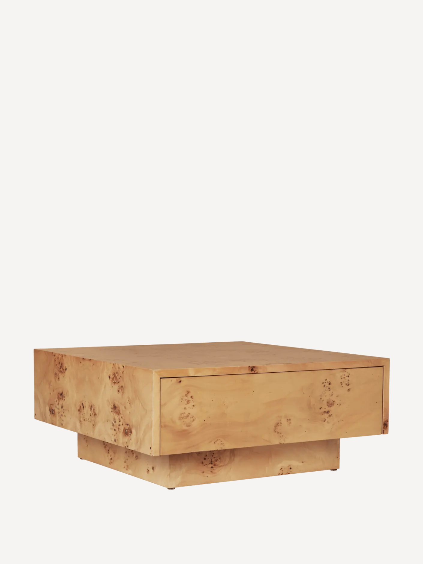 Burl Storage Coffee Table