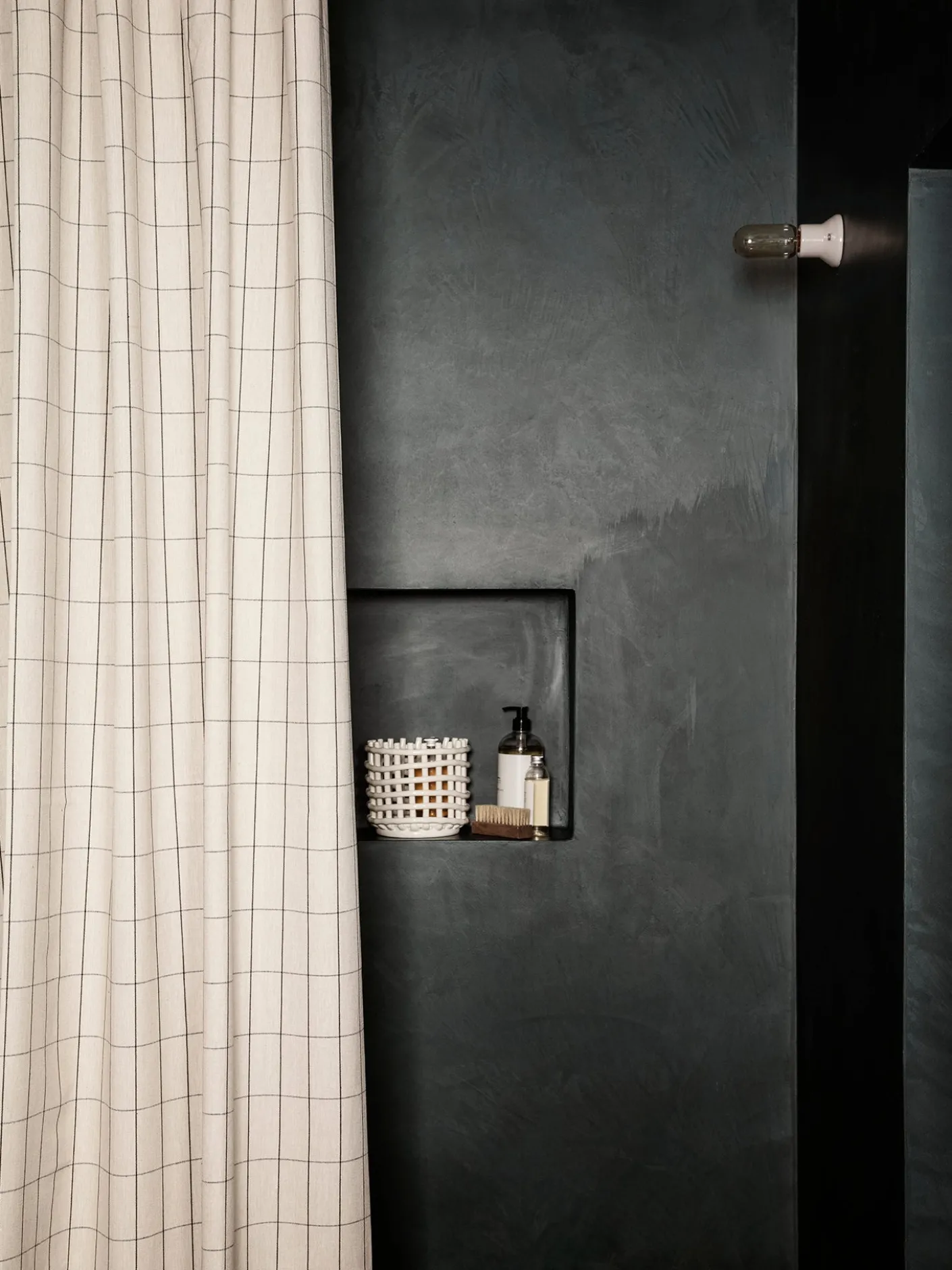Chambray Shower Curtain