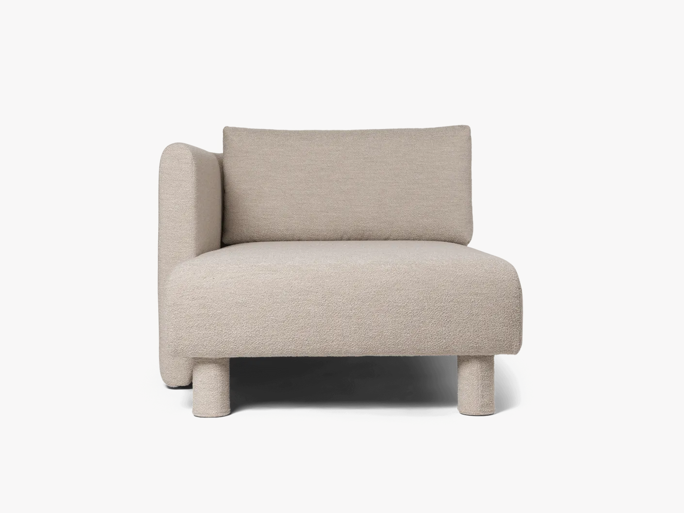 Dase Sofa Chaise Longue Left - Soft Bouclé