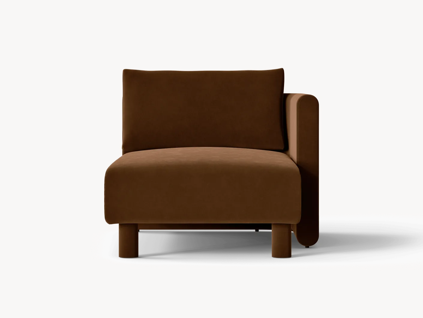 Dase Sofa Chaise Longue Right - Rich Velvet