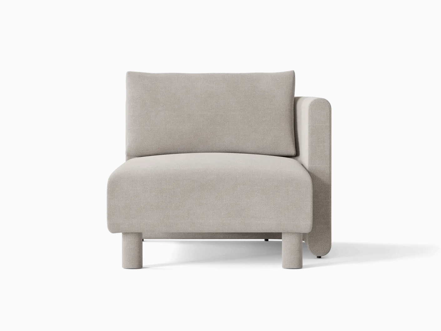 Dase Sofa Chaise Longue Right - Cotton Linen