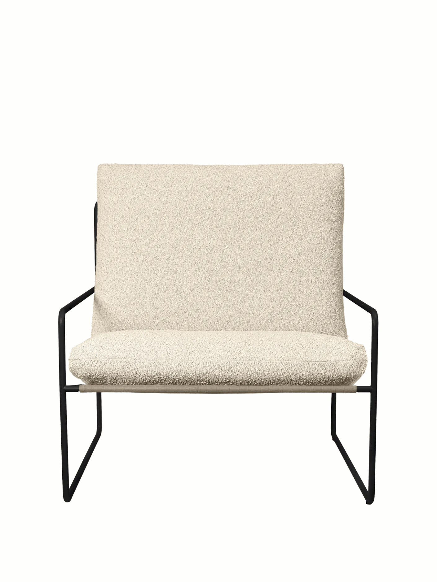 Desert 1-seater - Black - Pure Bouclé