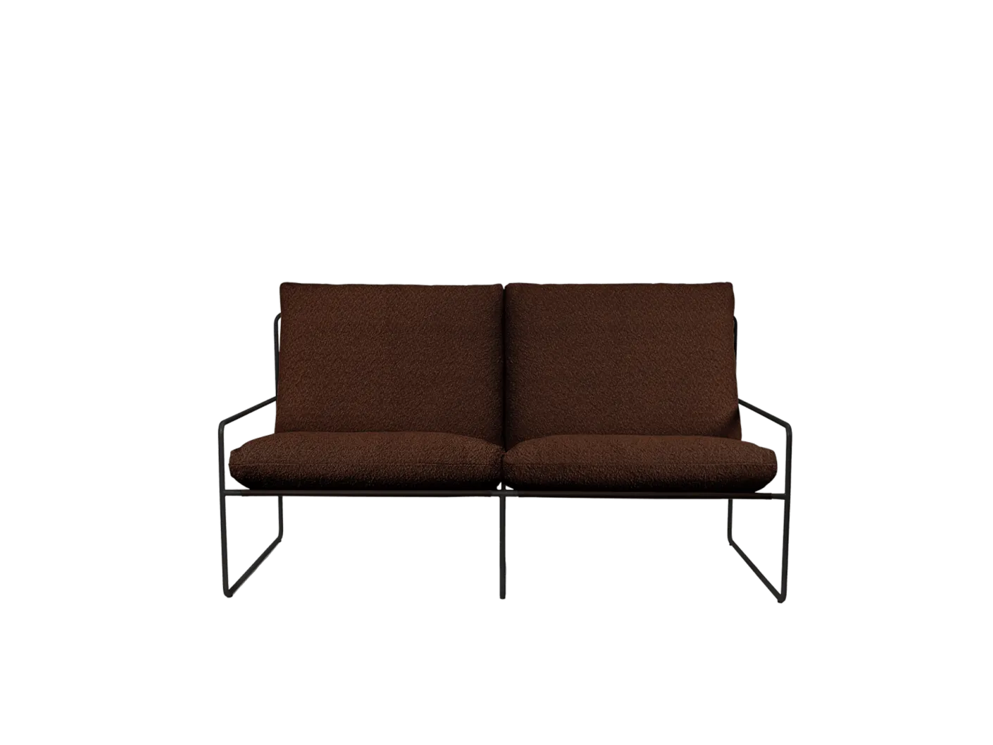 Desert 2-seater - Black - Pure Bouclé