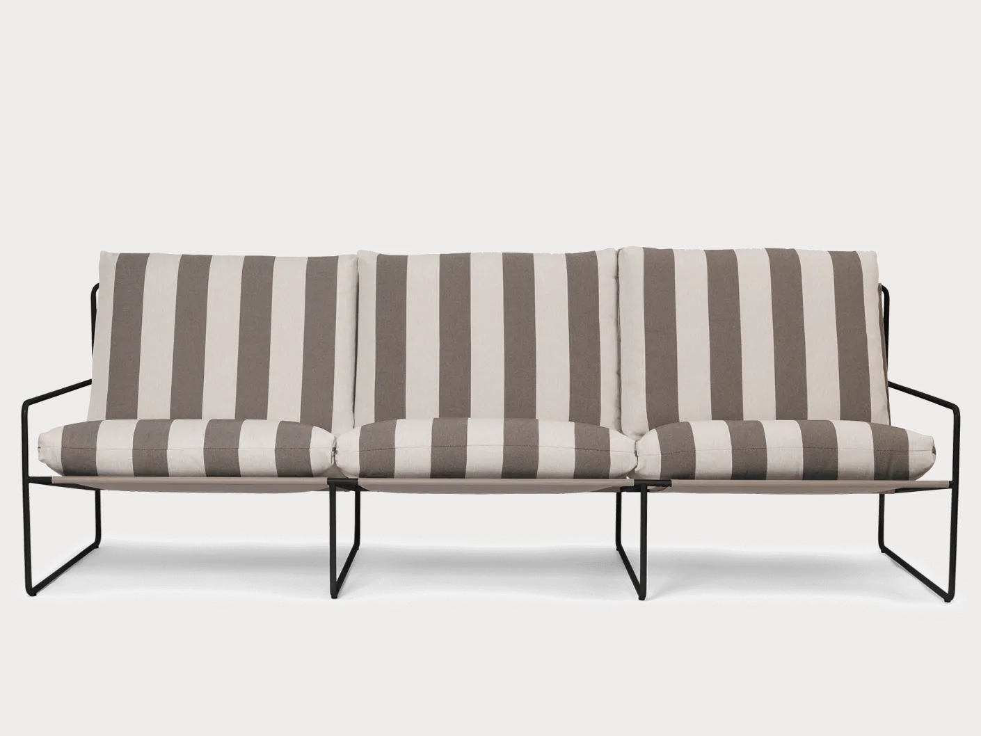 Desert 3-seater - Black - Stripe