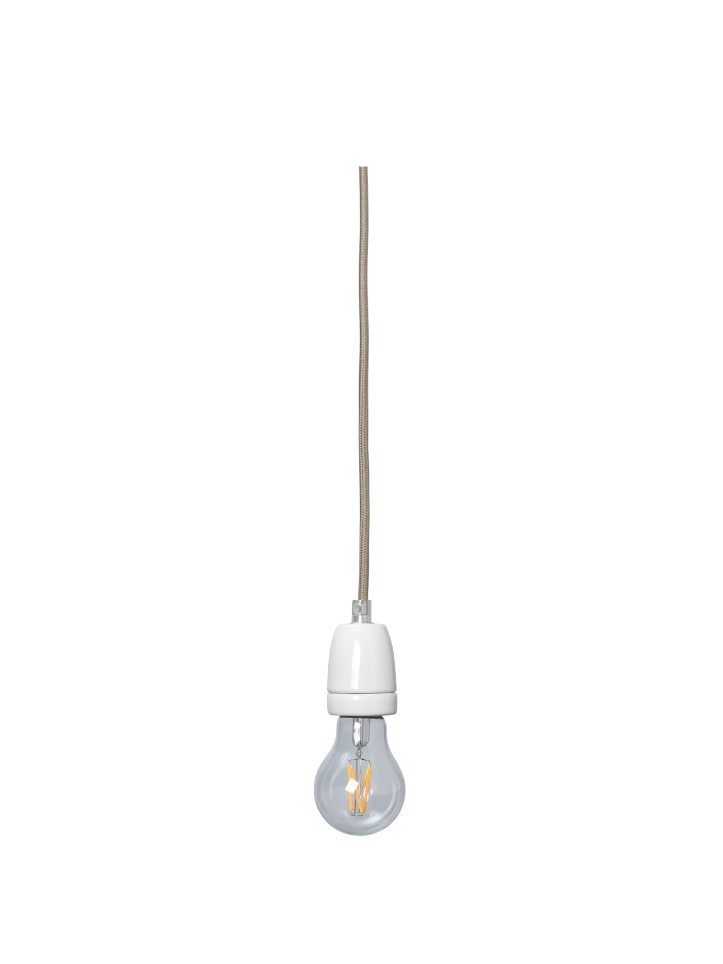 Fabric Cord Set - Ceramic Socket - 4m - Pendant
