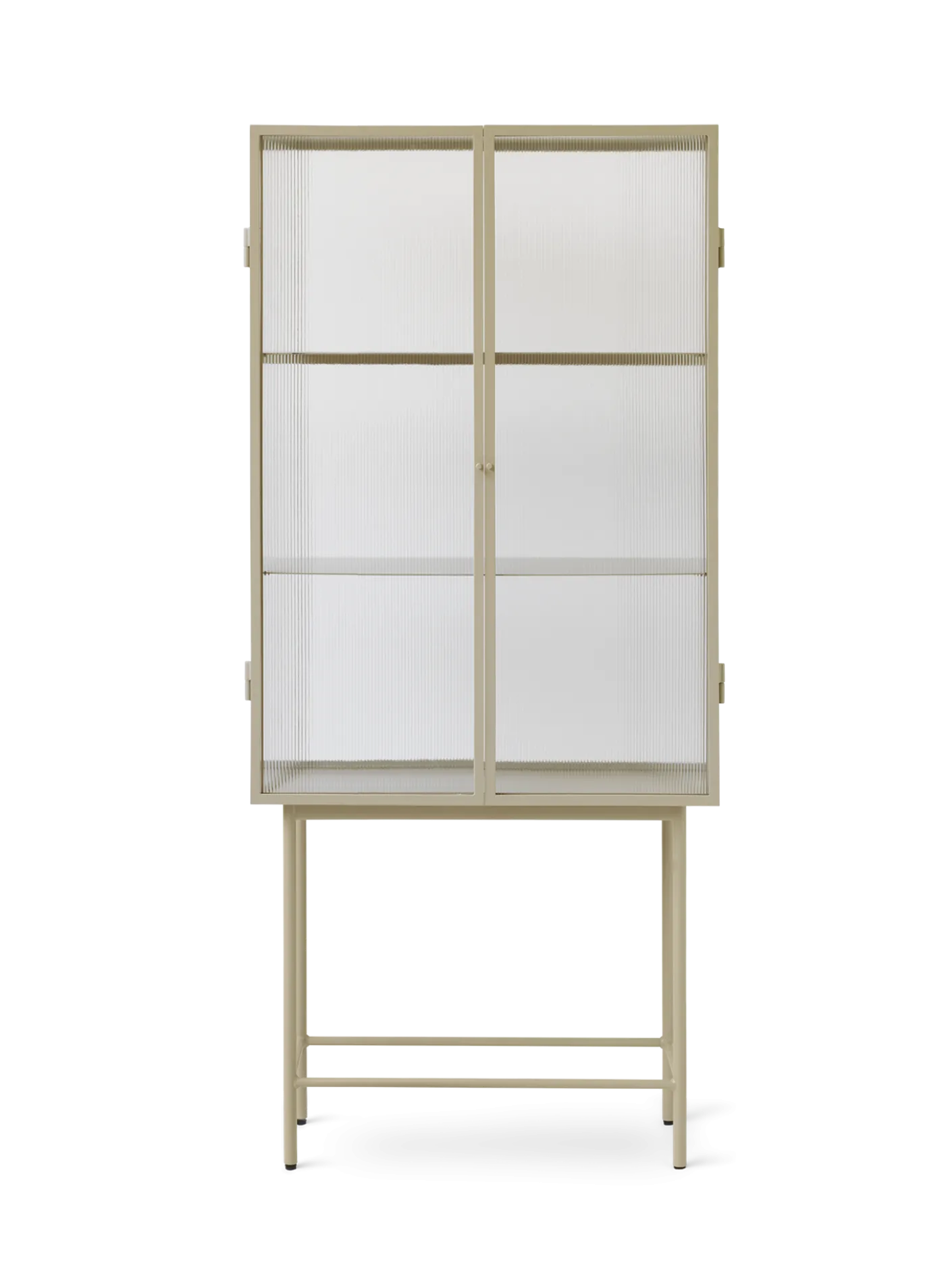 Haze Vitrine - Reeded Glass