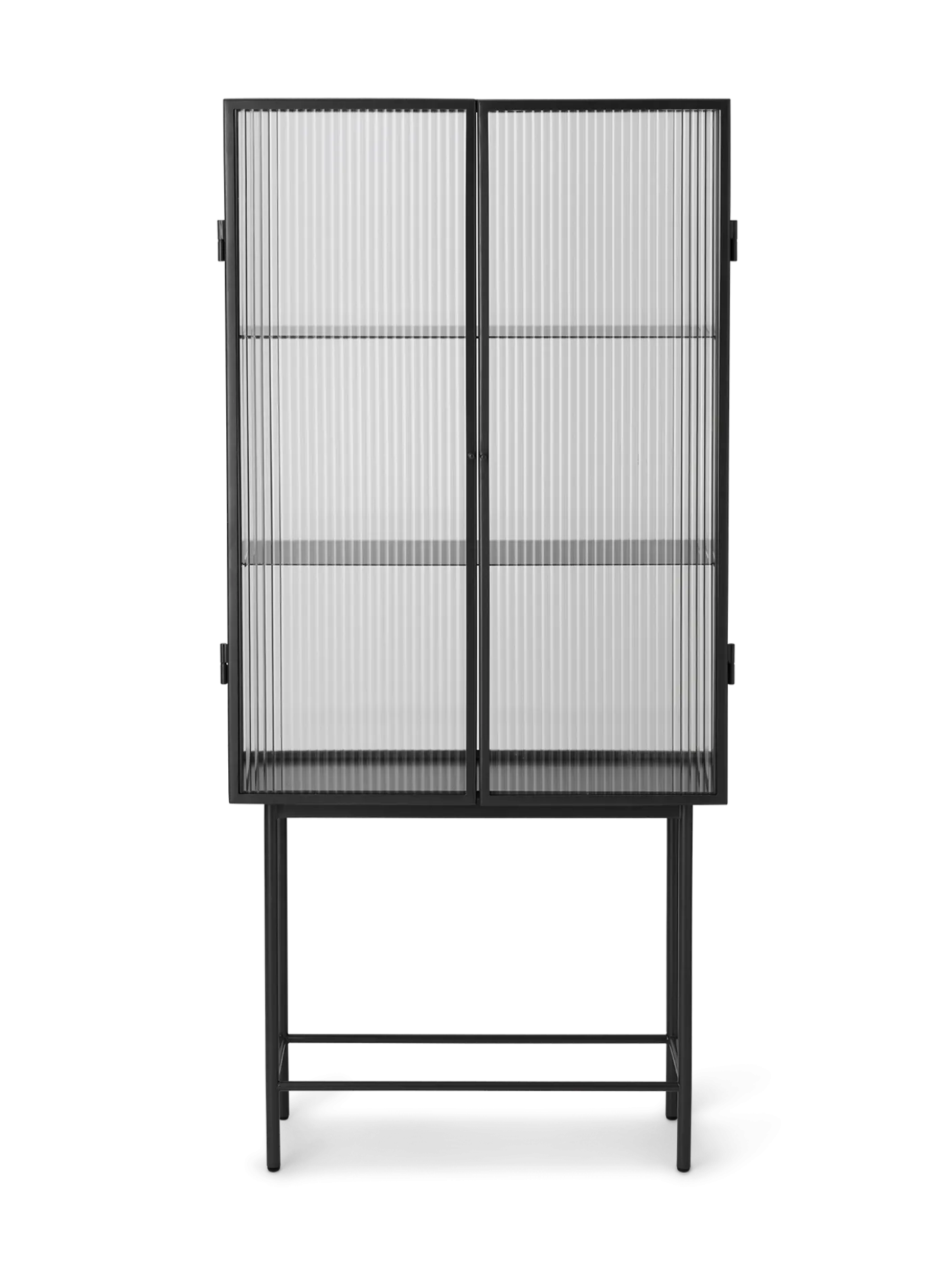 Haze Vitrine - Reeded Glass