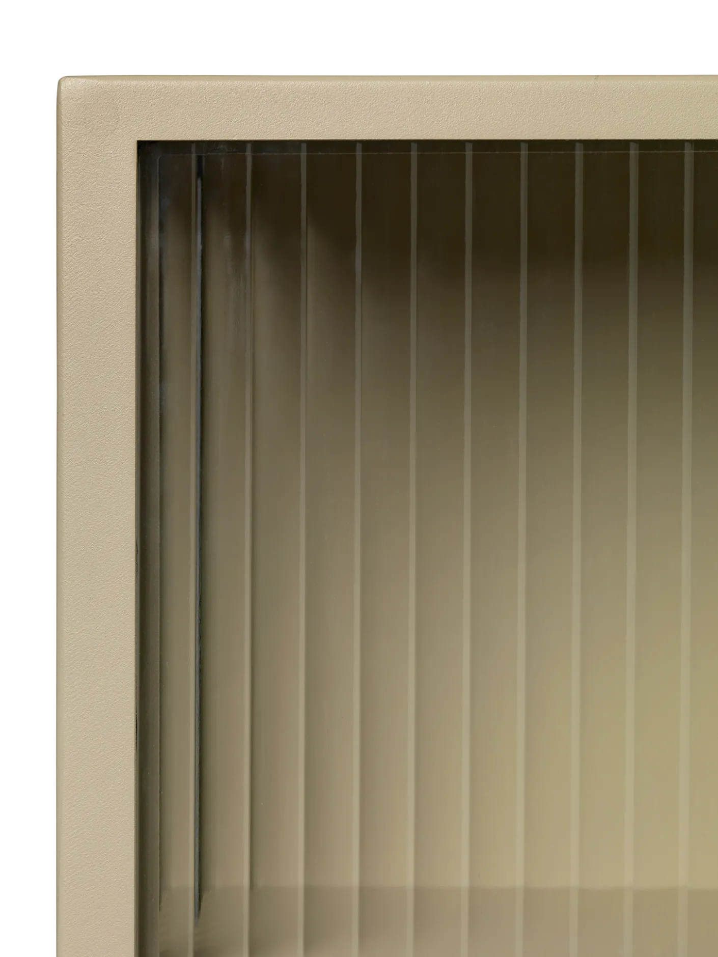 Haze Wall Cabinet - Reeded Glass