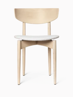 Herman Dining Chair - Upholstered Seat - Soft Bouclé