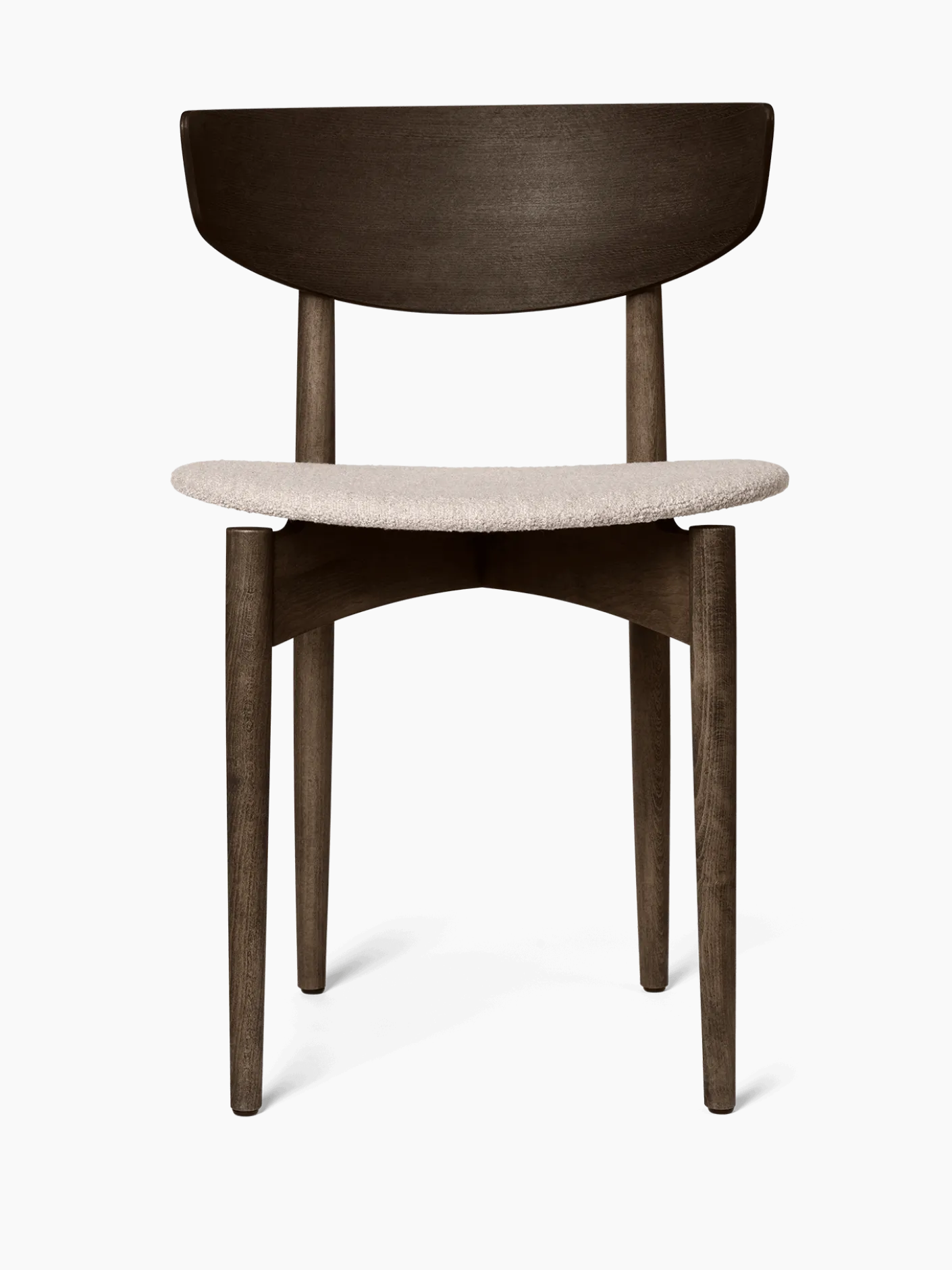 Herman Dining Chair - Upholstered Seat - Soft Bouclé