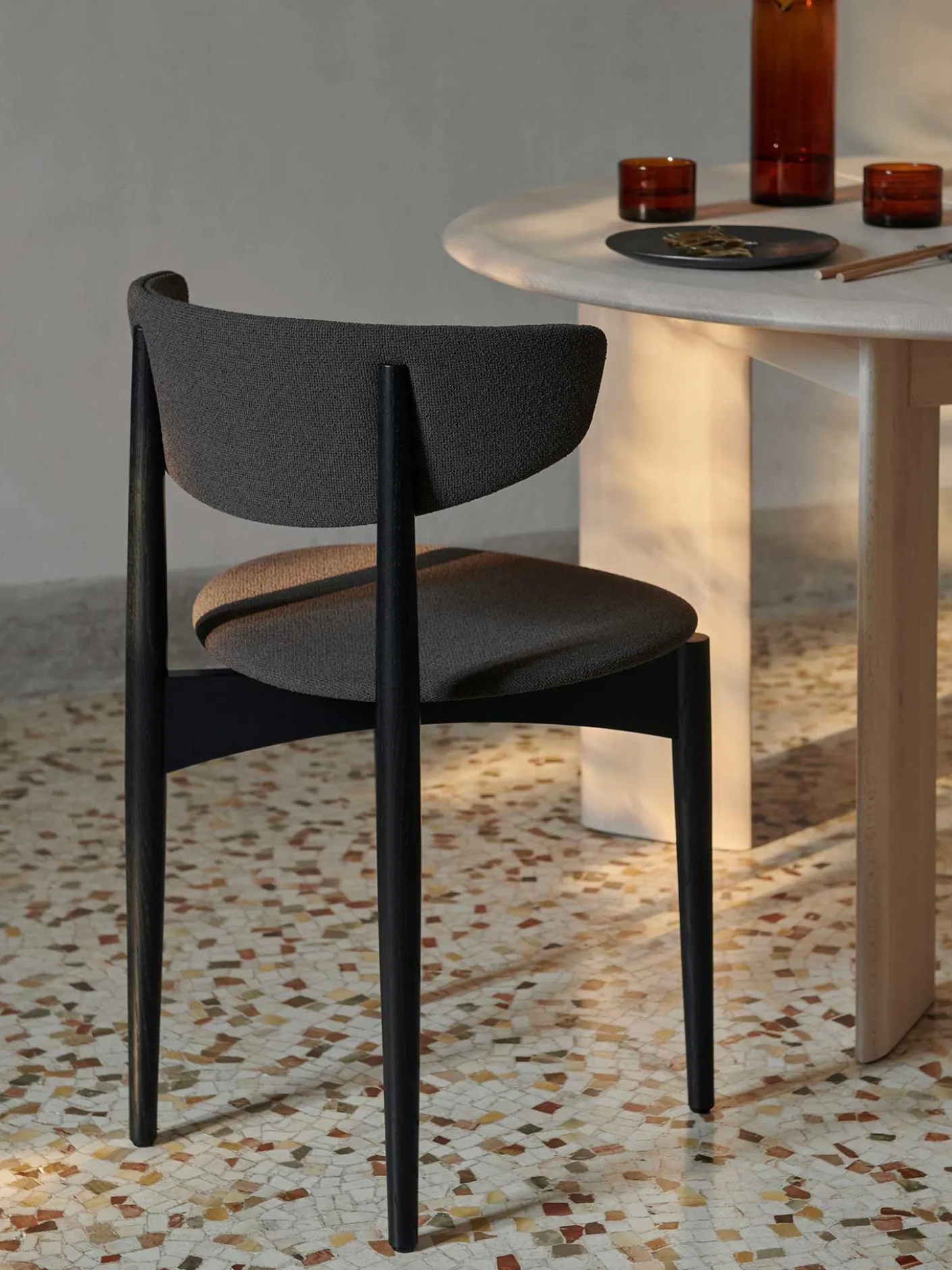 Herman Dining Chair - Upholstered - Grain