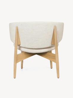 Herman Lounge Chair - Wood - Bouclé