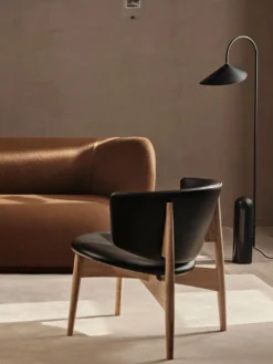 Herman Lounge Chair - Wood - Envy Leather