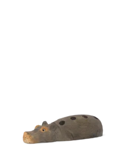 Hippo Hand-Carved Pencil Holder