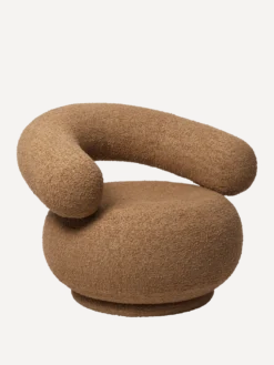 Orbo Lounge Chair - Raw Bouclé