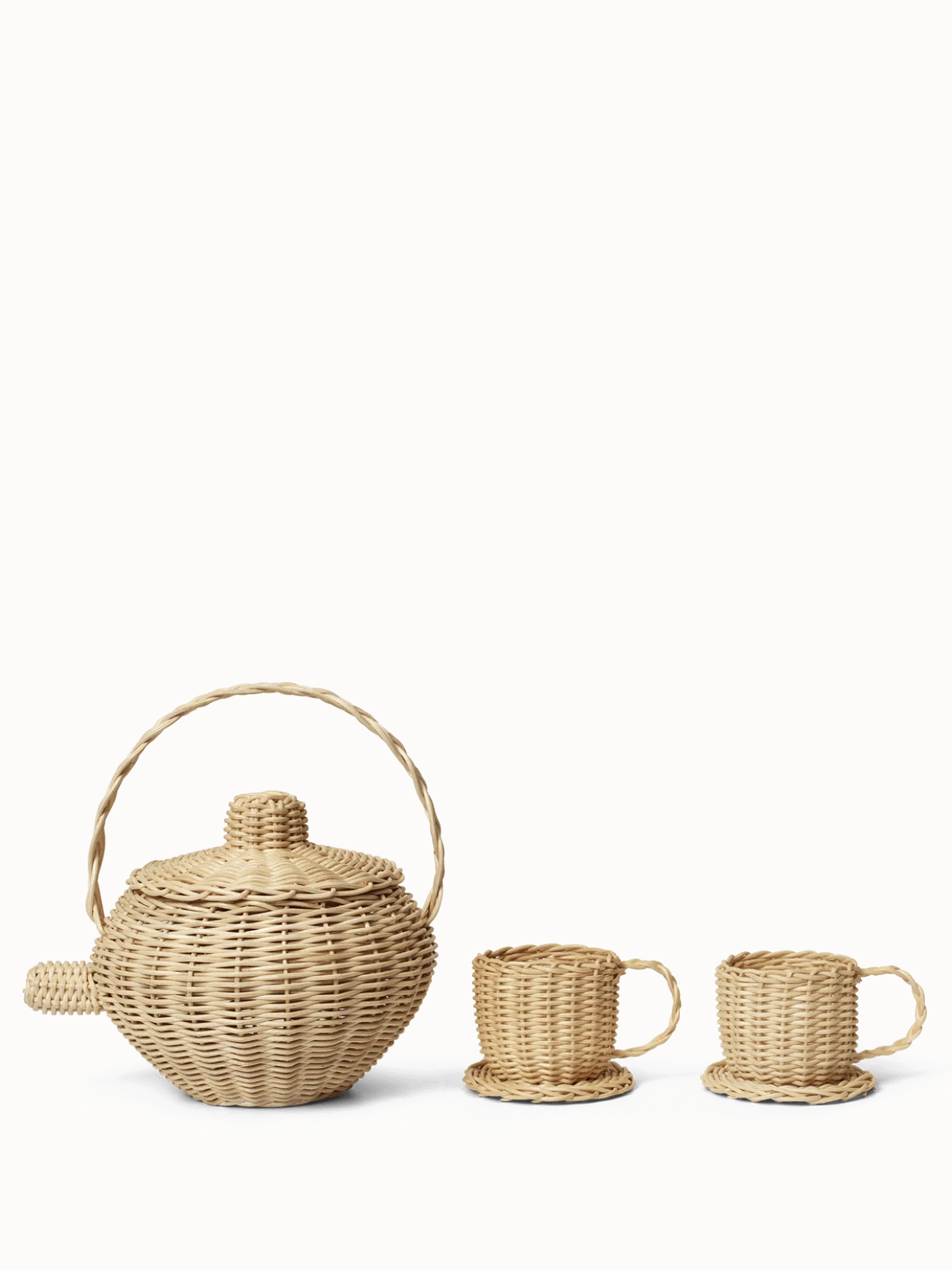 Rattan Tea Set