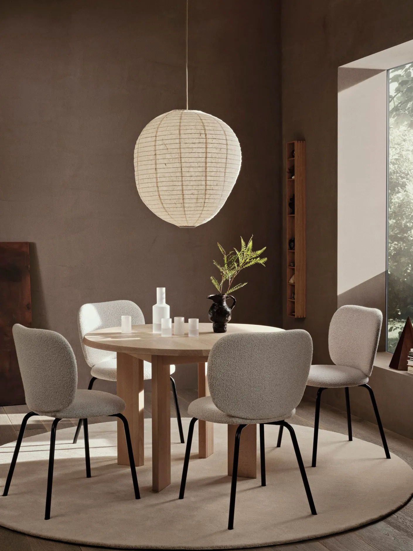 Rico Chair - Black - Soft Bouclé