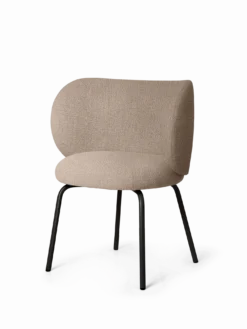 Rico Dining Chair - Black - Bouclé