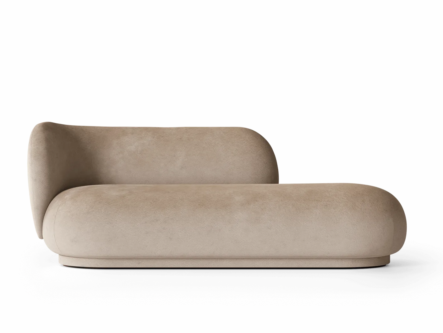 Rico Divan Left - Faded Velvet