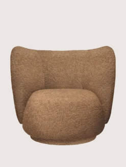 Rico Lounge Chair - Swivel - Raw Bouclé