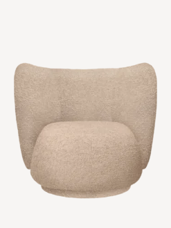 Rico Lounge Chair - Swivel - Raw Bouclé