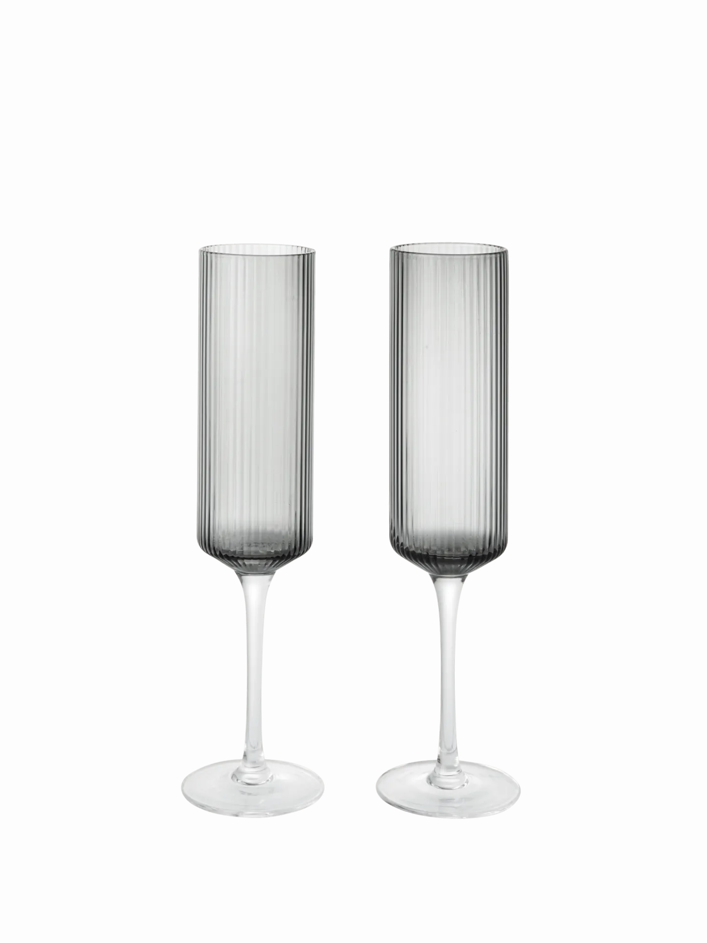 Ripple Champagne Flutes - Set of 2
