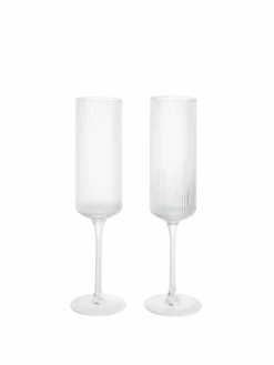Ripple Champagne Flutes - Set of 2