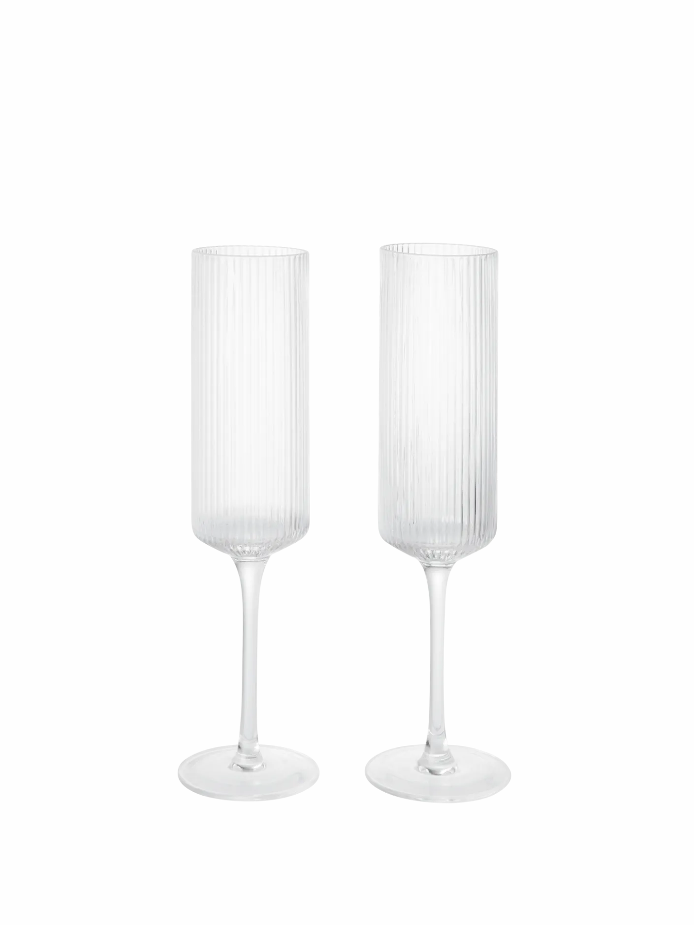 Ripple Champagne Flutes - Set of 2