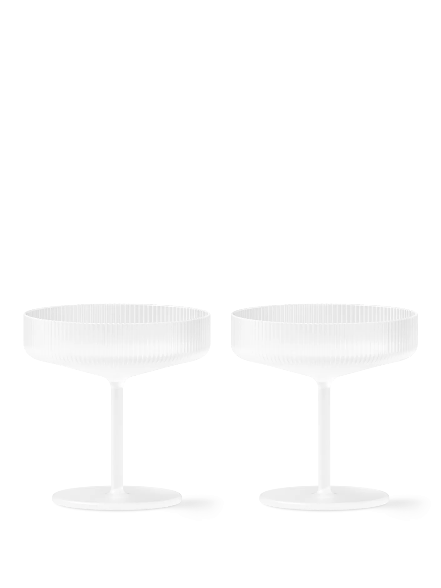 Ripple Champagne Saucers - Set of 2