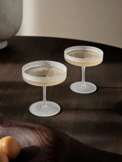 Ripple Champagne Saucers - Set of 2