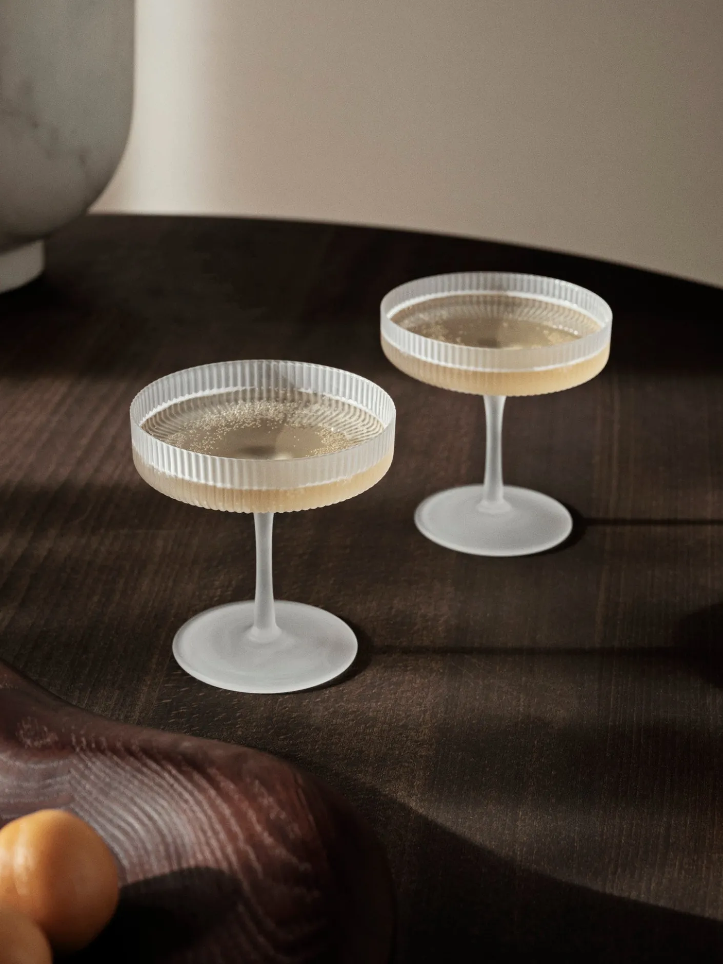 Ripple Champagne Saucers - Set of 2