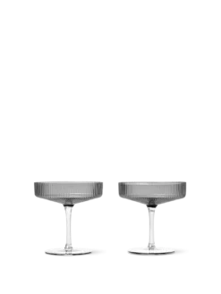 Ripple Champagne Saucers - Set of 2