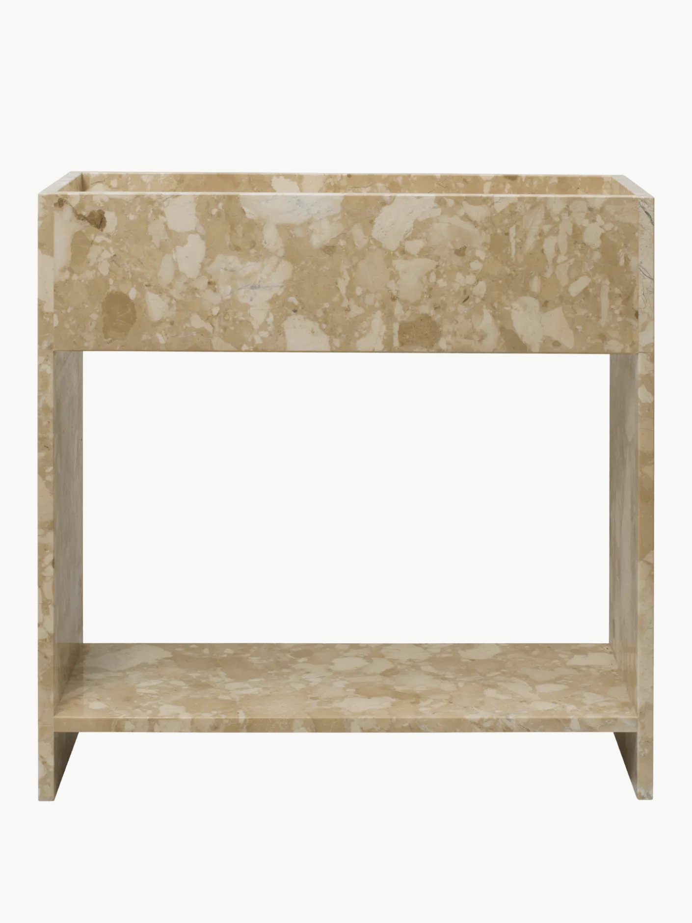 Stone Plant Box with Shelf