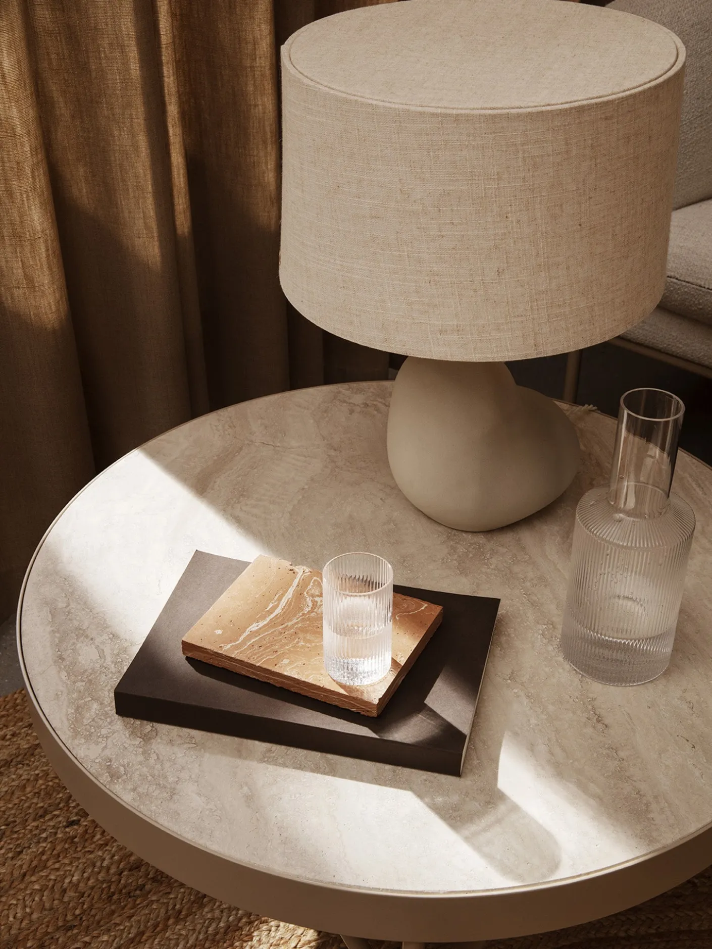 Travertine Table - Large
